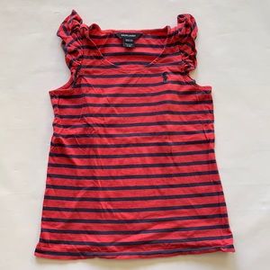2/$25 Ralph Lauren Ruffle Tank Top Size Medium